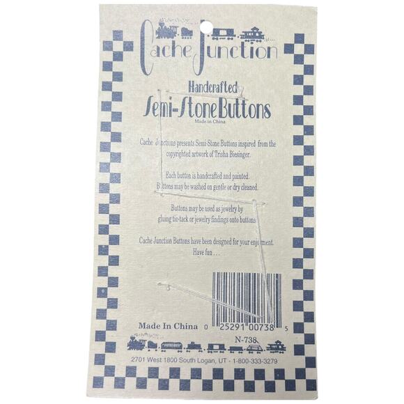 Cache Junction Animal Novelty Buttons Cat Duck Bird Basket Original - Picture 7 of 8